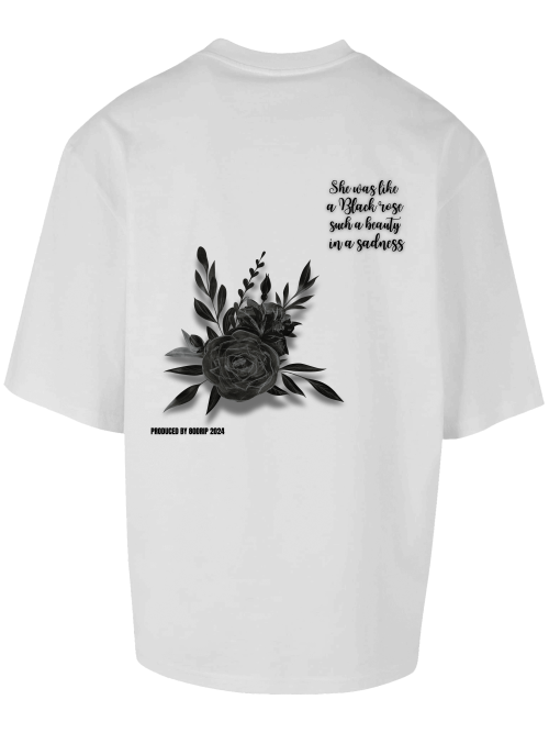 80Drip - Black Rose Oversized Tee