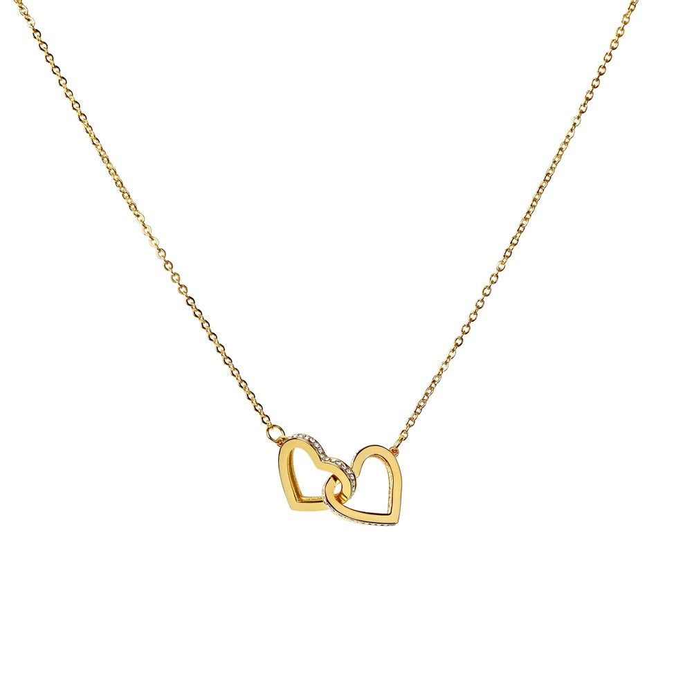 Interlocking Hearts Necklace ( 18k Gelbgold - Finish )